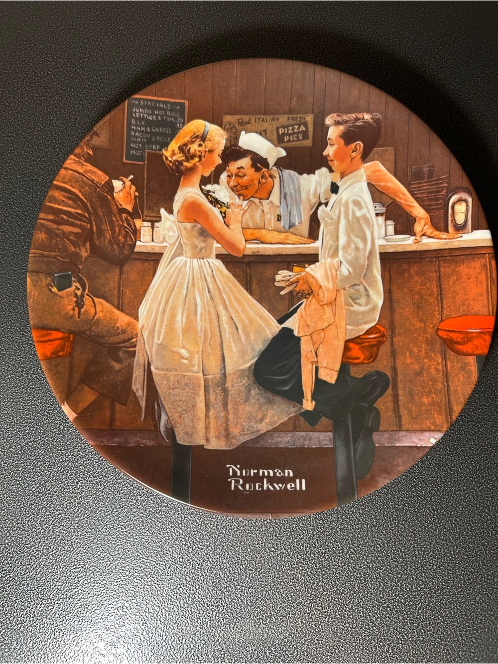Vintage Norman Rockwell “After the Prom” Collector’s Plate w/Numbered COA